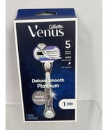 Venus Deluxe Smooth Platinum Womens Razor Handle + 1 Blade Refill New - $12.24 CAD