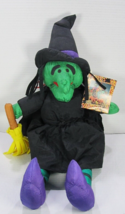 Vtg Witch Nylon Stuffed Plush  26&quot; International Silver Co Halloween 1993 w/Tag - £17.48 GBP