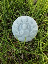 FREE SHIPPING Natural green jade carved Buddha in the dragon&#39;s back for you luck - £24.05 GBP