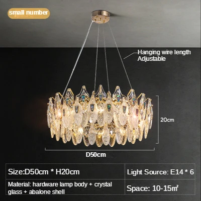  Leaf Ceiling Chandeliers Simple Luxurious Living Dining Room Pendent Lamp Home - £127.37 GBP