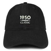 Trendy Apparel Shop Classic 1950 Embroidered Retro Soft Cotton Baseball Cap - Bl - £15.02 GBP