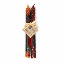 Set of Three Boxed Hand-Painted Candles - Bongazi Africa Design - Nobunt... - £23.11 GBP