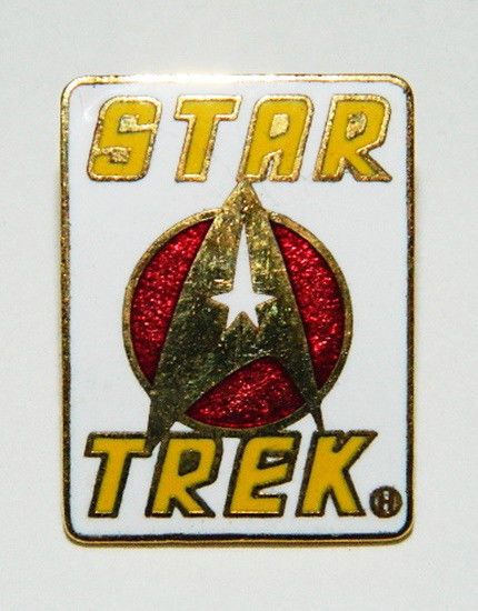 Primary image for Star Trek Classic White Executive Insignia and Name Enamel Metal Pin 1986 UNUSED