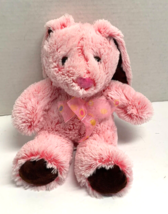 Hug Fun Plush Stuffed Animal Toy Pink Bunny Rabbit Soft 12 in Tall - £7.65 GBP