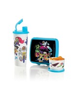 Tupperware Teen Titans Go Kids Lunch Set Sandwich Keeper Snack Cup Tumbler. - $562.76 MXN