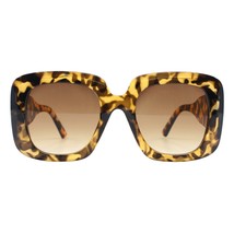 Womens Square Fashion Sunglasses Oversized Thick Frame UV 400 - £11.03 GBP+
