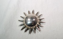 Vintage Sterling Silver Signed SU Brooch Pin Convertible Necklace Pendant K1218 - £51.32 GBP