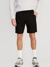 Old Navy Essential Woven Workout Shorts Mens S Black Quick Dry Elastic Waist NEW - £14.76 GBP