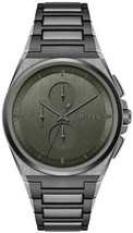 Hugo Boss Steer HB1514045 Chronograph, LUXUS-HERRENUHR Mit Grauem Zifferblatt - £111.20 GBP