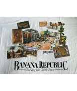 Vintage 90 BANANA REPUBLIC Logo T-SHIRT MEDIUM Made in USA Single Stitch... - £206.55 GBP