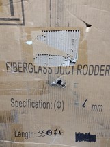 New/Old Stock, Fiberglass Duct Rodder, 350&#39;, 6mm, w/Accessories Case - £117.70 GBP