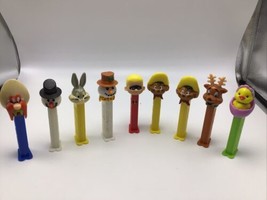 PEZ DISPENSER Lot of 9 Bugs Bunny Speedy Gonzales Snowman Reindeer Incredibles - £12.40 GBP