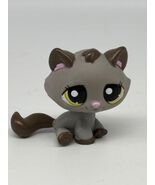Littlest Pet Shop LPS #2215 Bonbon Sitting Cat Gray / Brown - $31.66