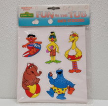 Vintage Applause Sesame Street Fun In The Tub Reusable Bath Stickers - N... - $37.61