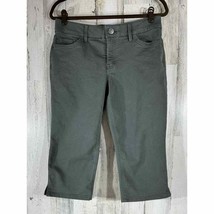 Liz Claiborne Sara Mid Rise Crop Pants Olive Green Size 10 Petite (31x18) - £11.25 GBP