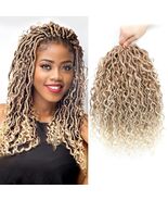Goddess Locs Crochet Hair 12 Inch 8 Packs River Faux Locs 27/613# Size 12in - $178.78 MXN