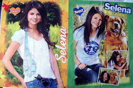 SELENA GOMEZ ~ Four (4) Color POSTERS 16&quot;x22&quot; each from 2008 ~ Clippings - £6.61 GBP