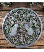 Celtic Tree Man Greenman Tree Of Life Round Wall Decor Plaque Medallion ... - $40.99 CAD