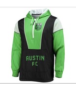 Men&#39;s Mitchell &amp; Ness Black Austin FC Highlight Reel Half-Zip Hoodie Win... - €83,18 EUR
