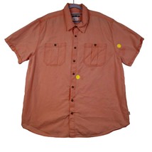 Magellan Button Up Shirt Mens 2XL Fish Gear Peach Orange Classic Fit - £15.81 GBP