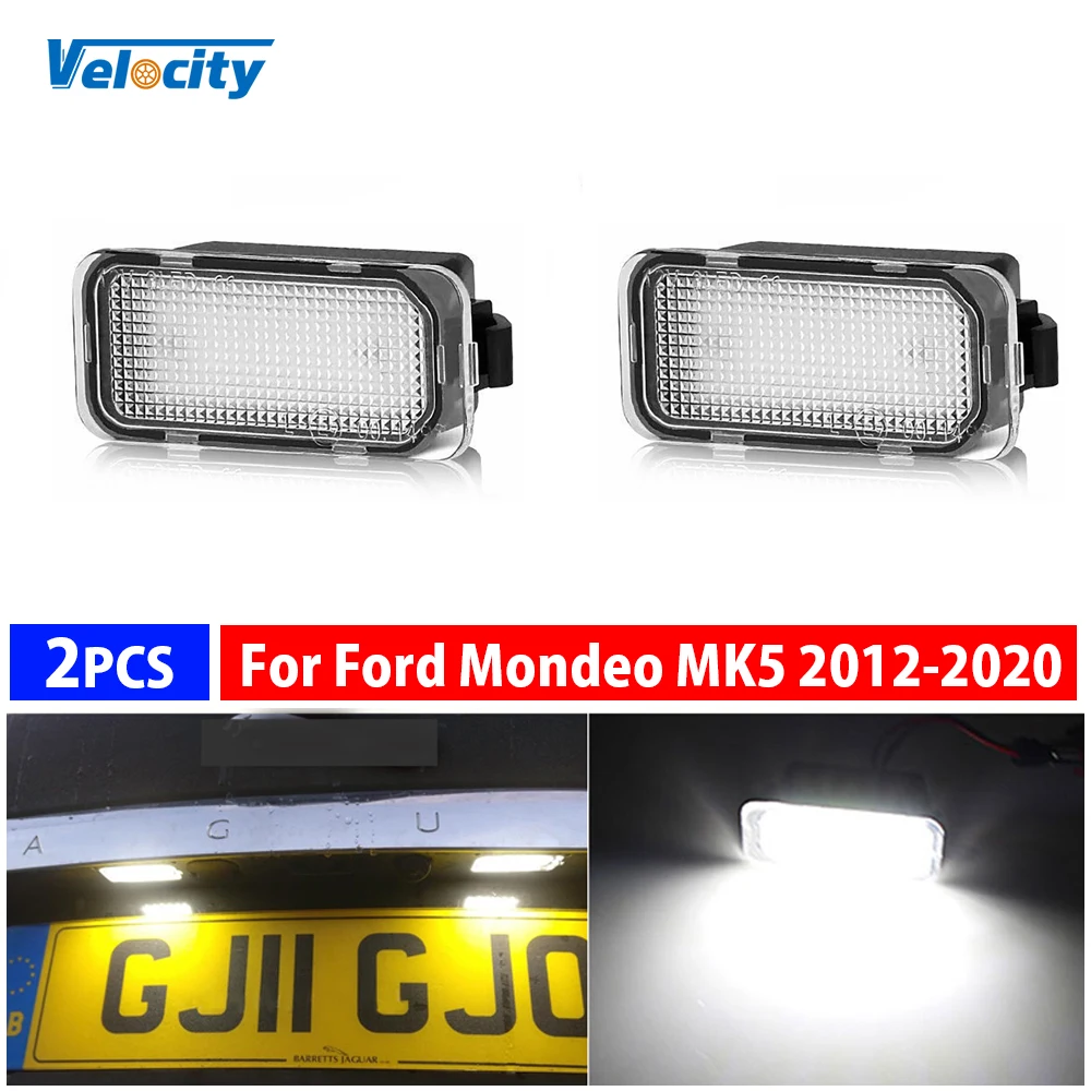 2Pcs License Number Plate Light For Ford Mondeo MK5 2012-2020 Lamps Car LED Auto - £15.59 GBP