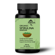 Organic Spirulina Capsules, 500mg Per Serving, Superfoods Weight Loss Burner - £7.98 GBP+