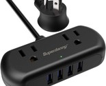Power Strip With Usb, Mini Surge Protector With 2 Wide-Spaced Outlets &amp; ... - $31.99