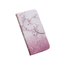 Anymob Samsung Case Pink Glitter Cartoon Flip Leather Wallet Phone Cover Case - £23.09 GBP