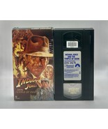 Indiana Jones and the Temple of Doom (VHS, 1986) RARE Black Back Cover - $12.00