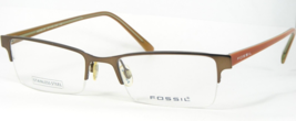 FOSSIL MORELOS OF1103 200 BRONZE BROWN EYEGLASSES GLASSES FRAME 50-18-140mm - $836.24 MXN