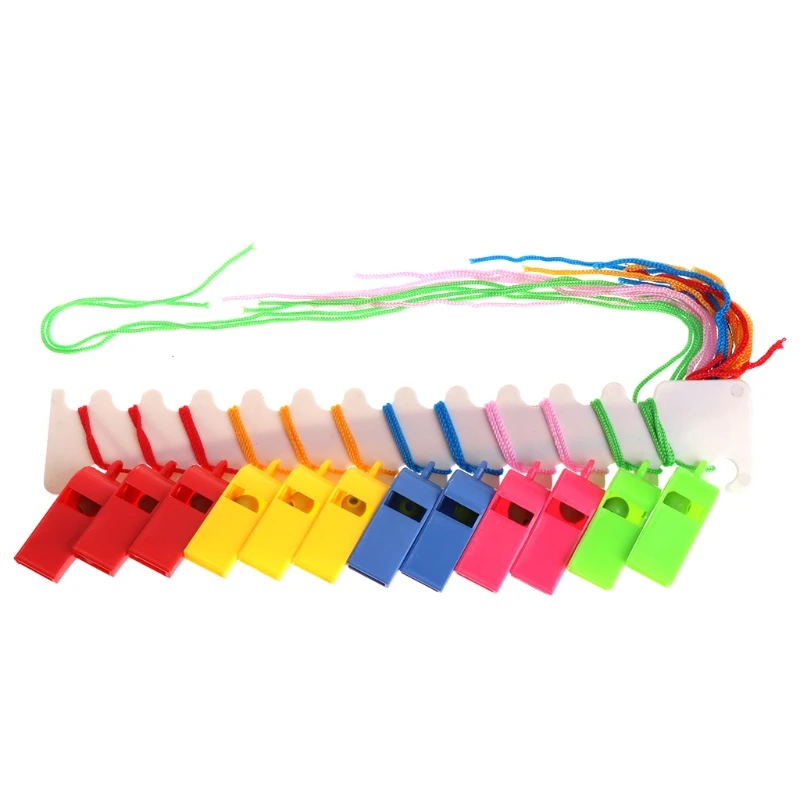 24 Pcs Color Plastic Cheer  Basketball Soccer Ball Fans Referee Whistle - £136.49 GBP