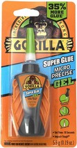 Gorilla Micro Precise Super Glue Gel, 5.5 gram, Clear, (Pack of 1) - 102177 - £18.08 GBP