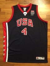 Authentic Reebok 2003 Team USA Olympic Allen Iverson Road Away Jersey 56 double - £247.79 GBP