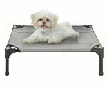Xsmall Sm Dog Cat Bed Indoor Outdoor Raised Elevated Cot 24 X 18 Inch Gray - $42.99