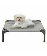 Xsmall Sm Dog Cat Bed Indoor Outdoor Raised Elevated Cot 24 X 18 Inch Gray - $42.99