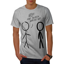 Wellcoda Sticks Head Sport Gym Mens T-shirt, Ironic Graphic Design Printed Tee - £14.63 GBP+