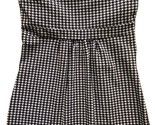 Chicka-d House Sleeveless Top Women Size M  Houndstooth Black White - £14.13 GBP