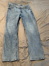 Wrangler Relaxed Bootcut Jeans Blue Men’s Sz ~34x29 (Measured) Denim Cla... - $17.71