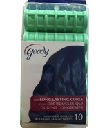 Goody Magnetic Rollers 10 Pack For Long Lasting Curls #82376 Green New - €10,93 EUR