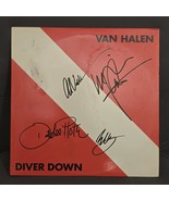 Van Halen Signed lp Diver Down , 4 members, Original, Vintage, Great Gifts - $5,702.05 MXN