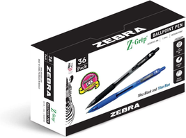 Z-Grip Retractable Ballpoint Pen, Medium Point, 1.0Mm, Blue and Black In... - £20.08 GBP