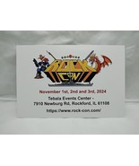 Rock Con November 1-3 2024, Rockford Illinois Flyer 6&quot; X 4&quot; - $23.76 CAD