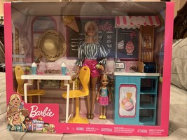 BNIB Barbie Ice Cream Parlor Doll Barbie With Chelsea And Accessories (GBK87) - £51.32 GBP