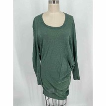 Obzee Kang Jin Young Sweater Dress Green One Size Green Asymmetric Long ... - $49.00