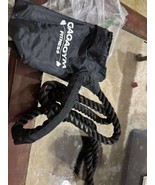 GagaGym Weighted Heavy 3 lb Jump Battle Rope Black 9.8 ft Fitness Training - $25.00