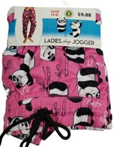 Briefly Stated ladies Sleep Jogger Pants Panda Bear Panda Life NWT Size ... - $9.79