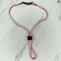 Pink Adjustable Double Clip ID Badge Holder School Work Lanyard Necklace - £5.42 GBP