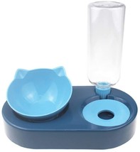 Portable Pet Bowl and Automatic Water Feeder Set, 2 in 1 Food Bowl Dish with Wat - £64.43 GBP