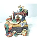 Music Box Mice Playing on Sewing Machine Plays My Favorite Things Fancy ... - £21.99 GBP