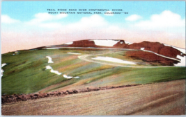 Trail Ridge Road over Continental Divide Rocky Mtn Natl Park Colorado Postcard - £5.39 GBP